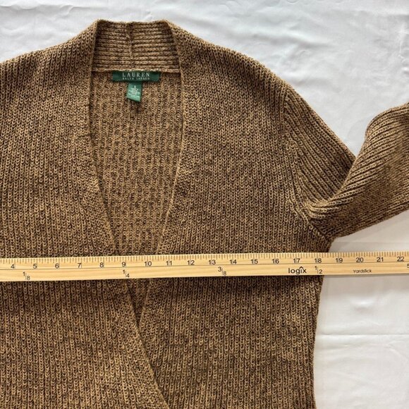Ralph Lauren Cardigan Sweater Women's S Brown 100% Cotton Knitwear - Casual - Picture 7 of 13